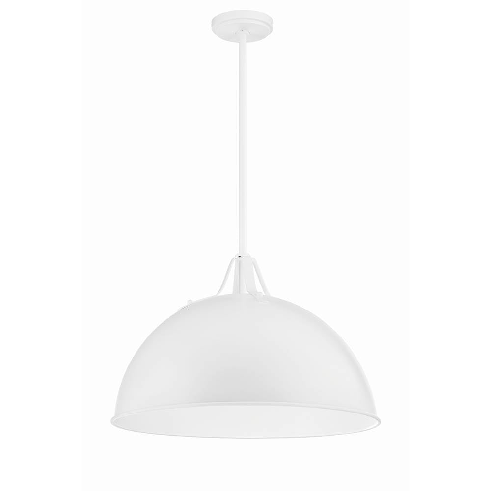 Crystorama SOT-18015-WH White Soto 1 Light White Pendant Image 5