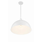 Crystorama SOT-18015-WH White Soto 1 Light White Pendant Image 4