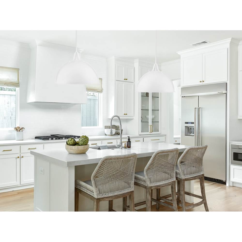Crystorama SOT-18015-WH White Soto 1 Light White Pendant Image 3