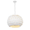 Crystorama TAL-9404-MT Matte White Talia 20.5'' Matte White Chandelier Image 1