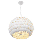 Crystorama TAL-9404-MT Matte White Talia 20.5'' Matte White Chandelier Image 7