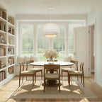 Crystorama TAL-9404-MT Matte White Talia 20.5'' Matte White Chandelier Image 3