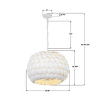 Crystorama TAL-9404-MT Matte White Talia 20.5'' Matte White Chandelier Image 2