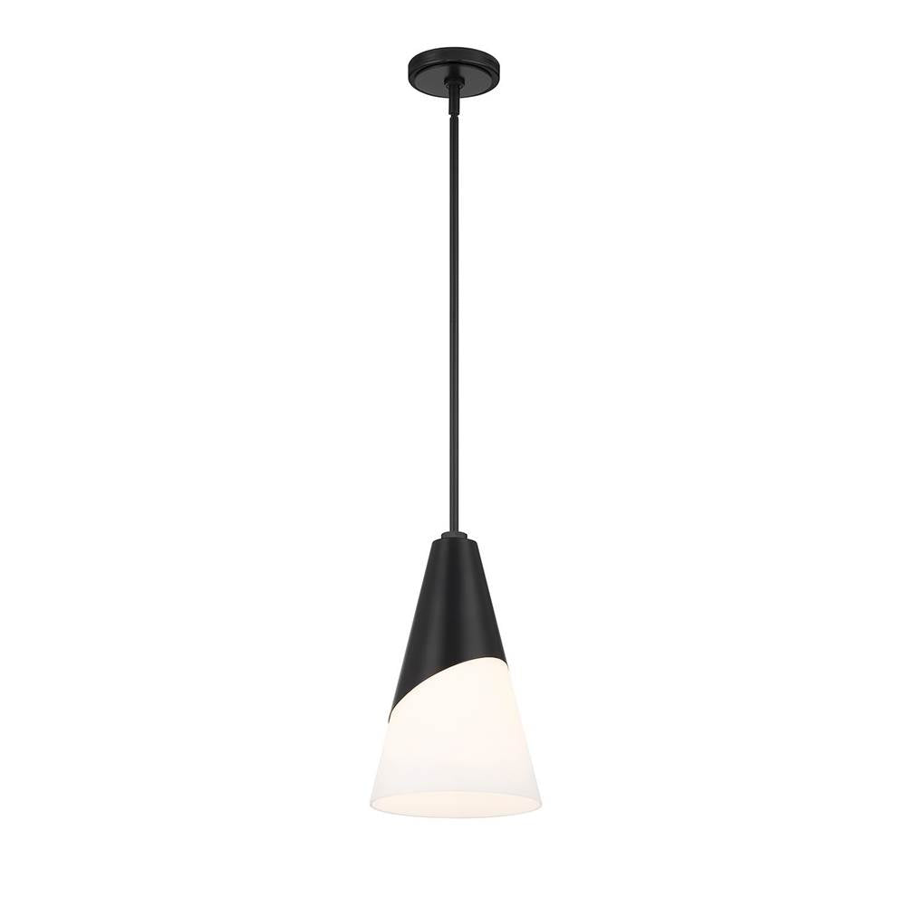 Crystorama TOR-901-MK Matte Black Brian Patrick Flynn Tori 1 Light Matte Black Pendant Image 7