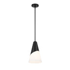Crystorama TOR-901-MK Matte Black Brian Patrick Flynn Tori 1 Light Matte Black Pendant Image 7