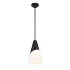 Crystorama TOR-901-MK Matte Black Brian Patrick Flynn Tori 1 Light Matte Black Pendant Image 6