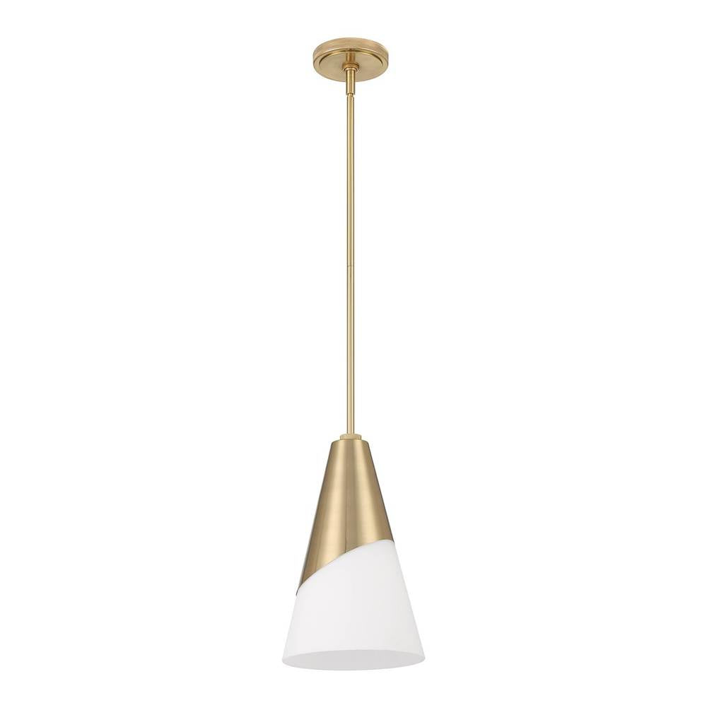 Crystorama Tori Brian Patrick Flynn Tori 1 Light Matte Black Pendant