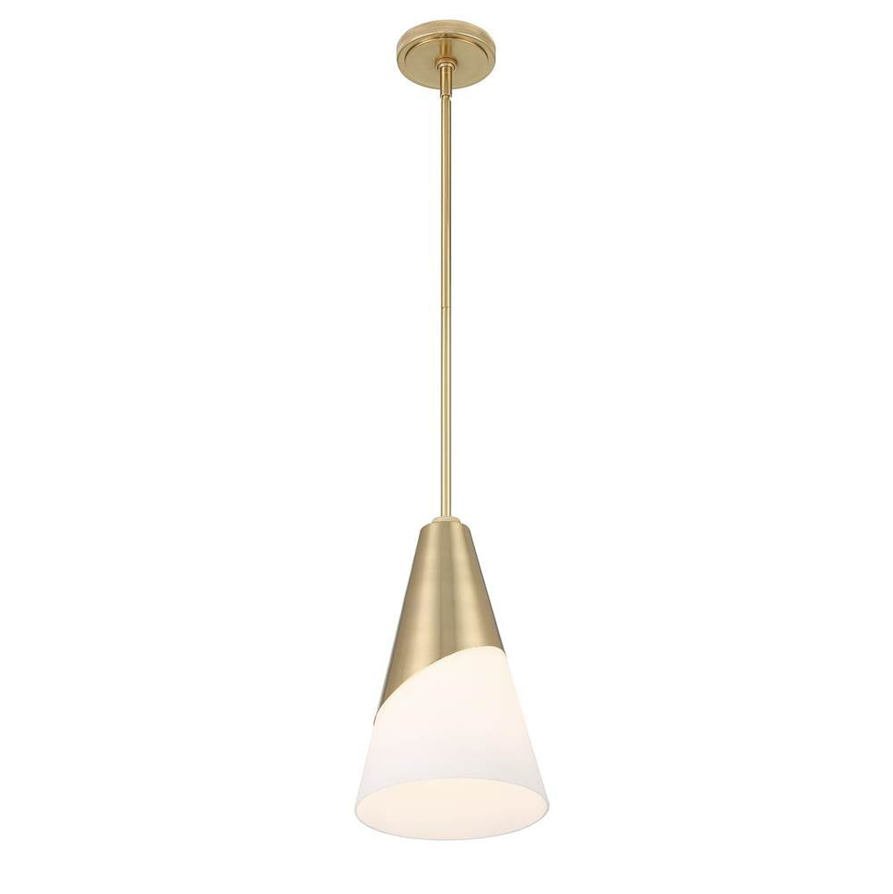 Crystorama TOR-901-VG Vibrant Gold Brian Patrick Flynn Tori 1 Light Vibrant Gold Pendant Image 6