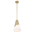 Crystorama TOR-901-VG Vibrant Gold Brian Patrick Flynn Tori 1 Light Vibrant Gold Pendant Image 6