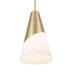 Crystorama TOR-901-VG Vibrant Gold Brian Patrick Flynn Tori 1 Light Vibrant Gold Pendant Image 5