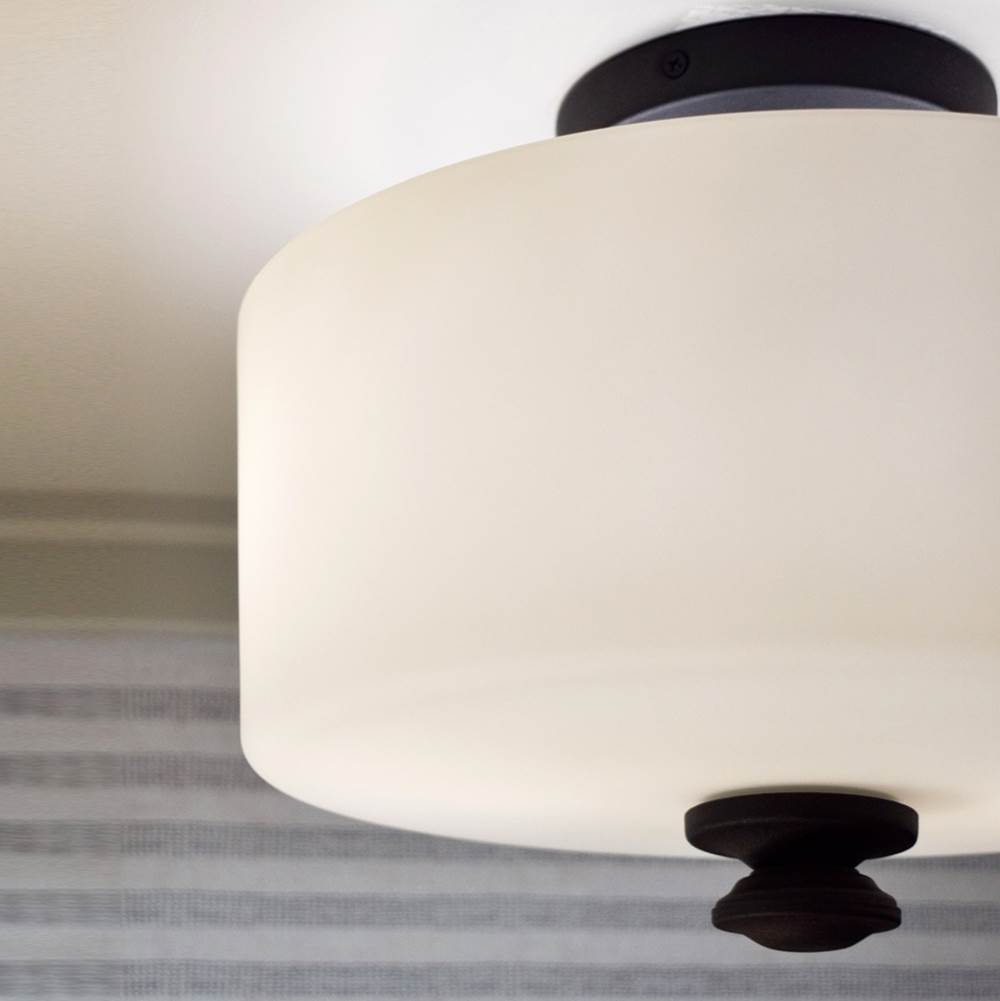 Crystorama TRA-A3302-BF Black Forged Travis 2 Light Black Forged Ceiling Mount Image 3