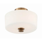 Crystorama Travis 2 Light Black Forged Ceiling Mount