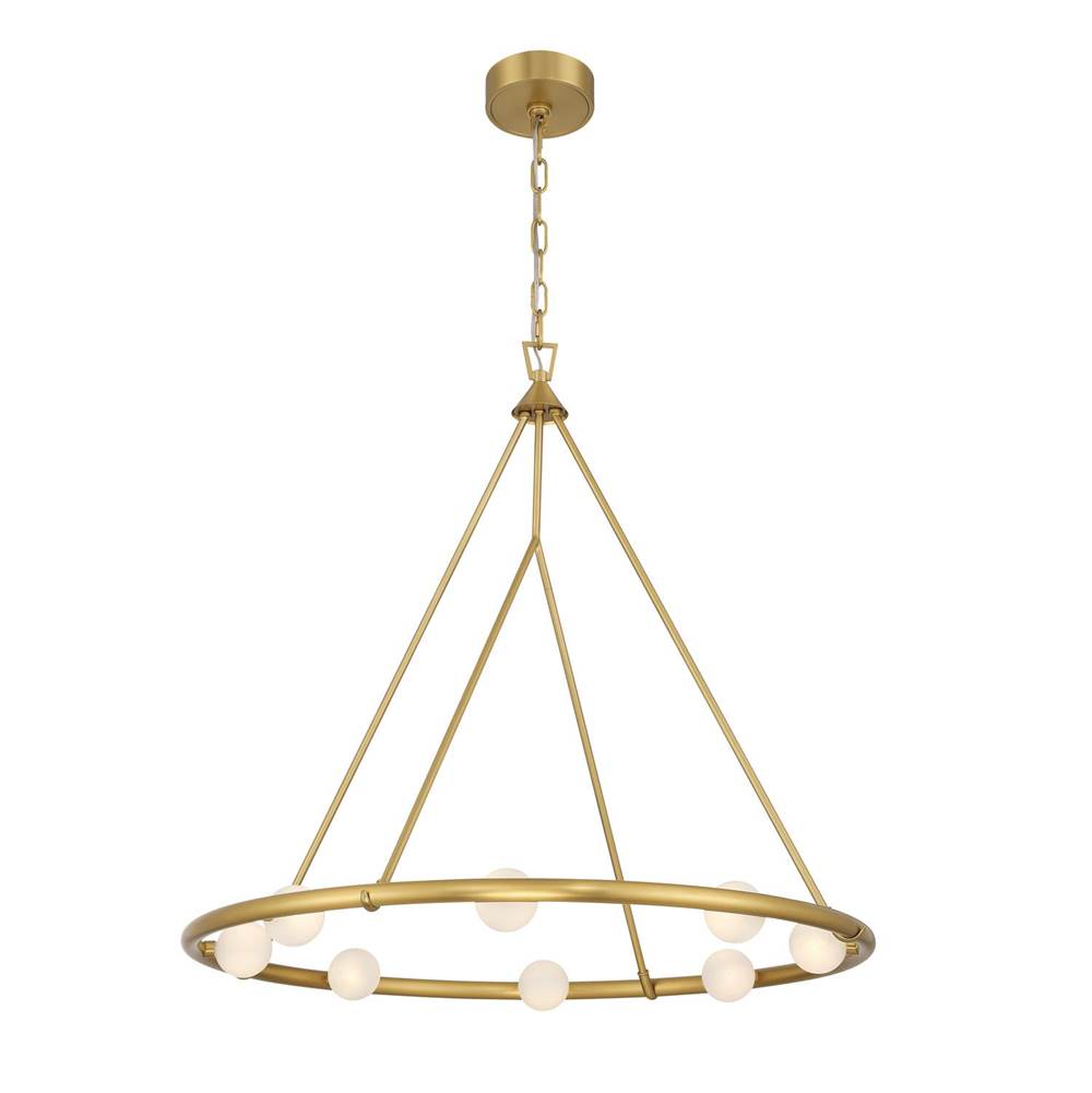 Crystorama TRL-2805-LG Luxe Gold Terrell 29.5'' Led Luxe Gold Chandelier Image 1