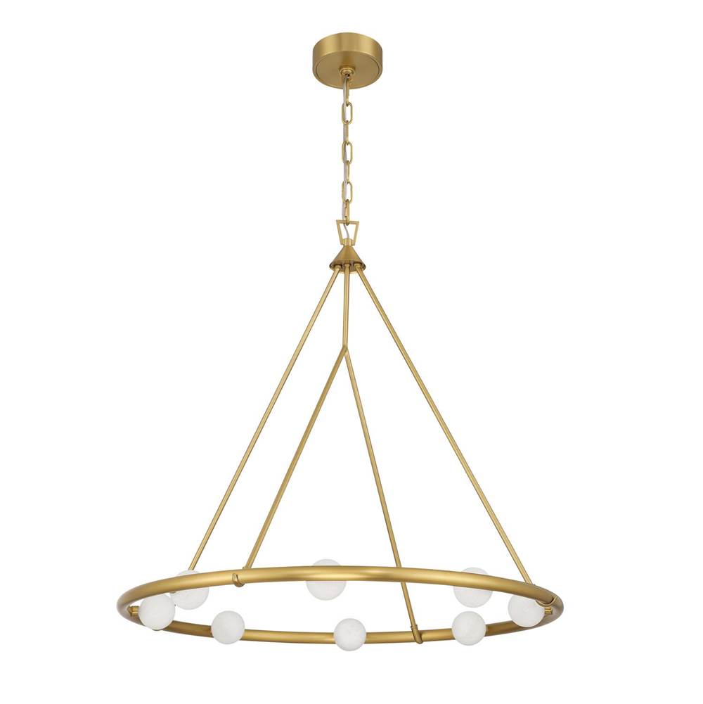 Crystorama Terrell 29.5'' Led Luxe Gold Chandelier