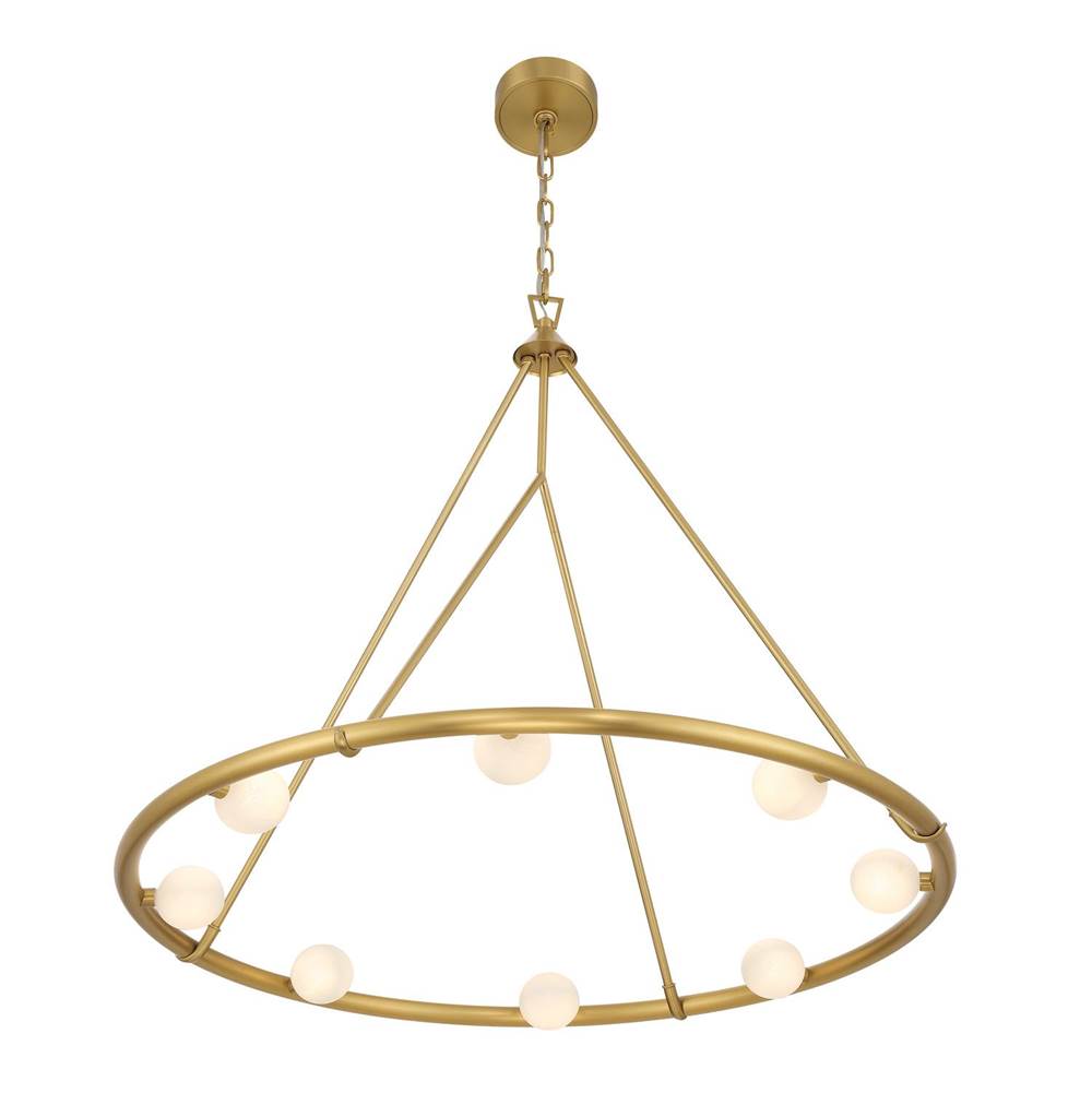 Crystorama TRL-2805-LG Luxe Gold Terrell 29.5'' Led Luxe Gold Chandelier Image 6