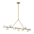 Crystorama Terrell 46.5'' Led Luxe Gold Linear Chandelier