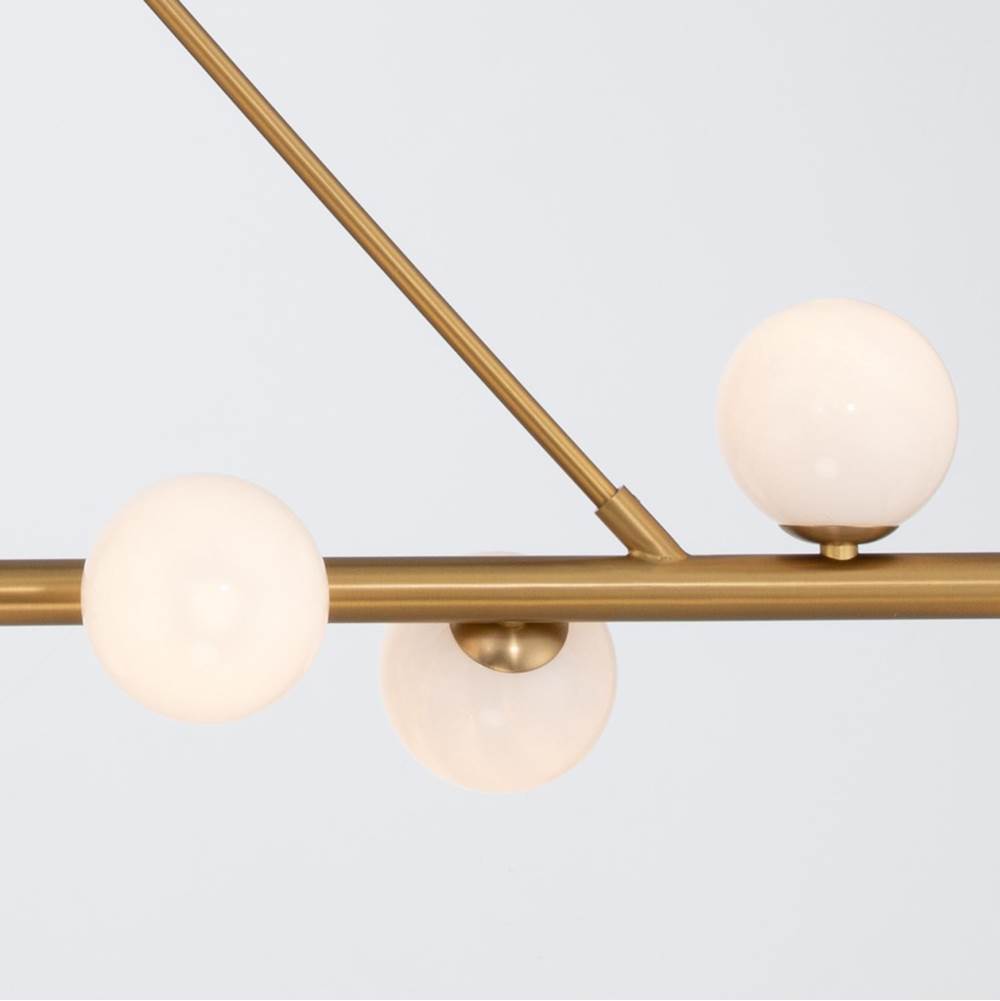 Crystorama TRL-2807-LG Luxe Gold Terrell 46.5'' Led Luxe Gold Linear Chandelier Image 5