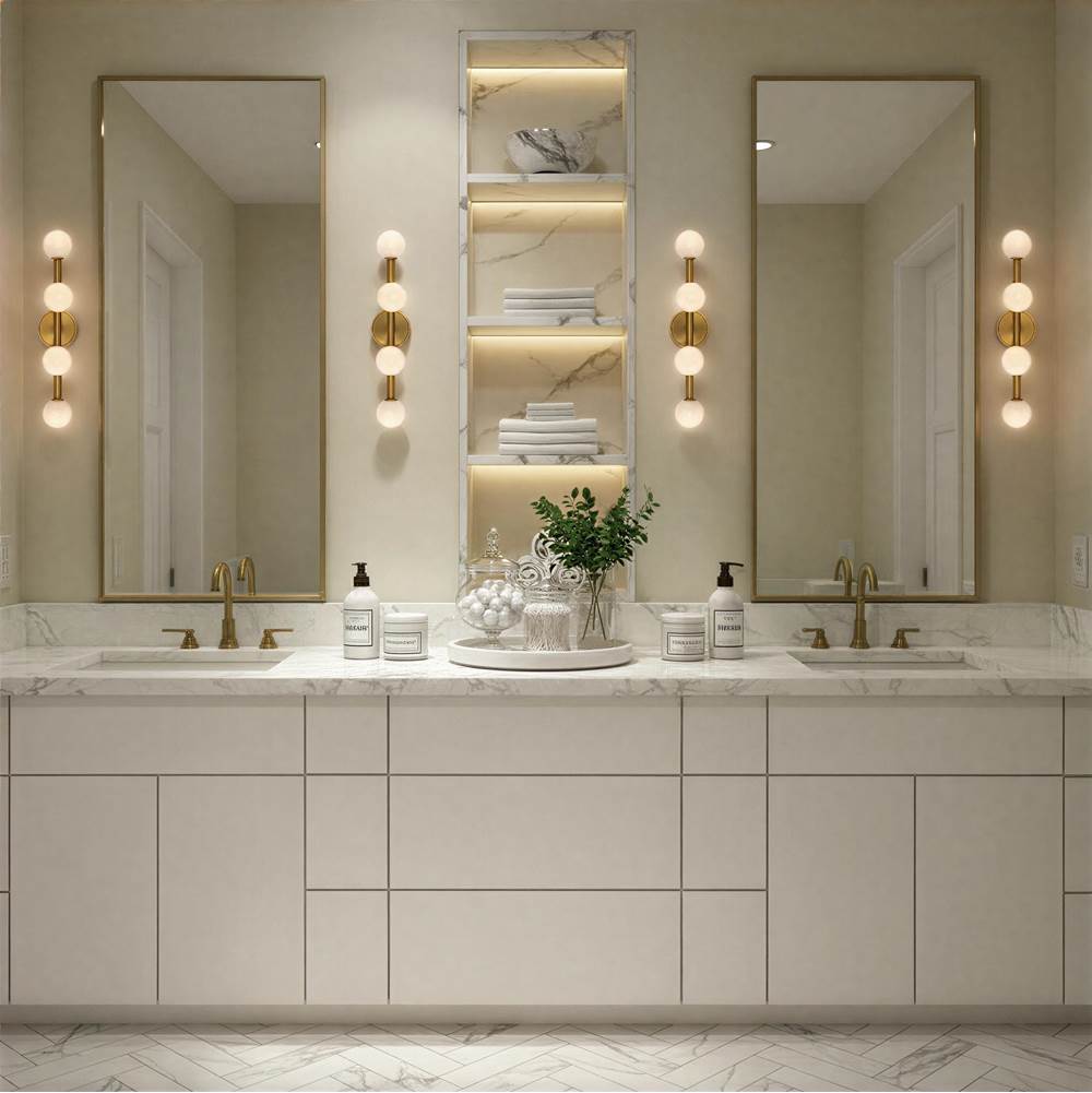 Crystorama TRL-2811-LG Luxe Gold Terrell 24'' Led Luxe Gold Bathroom Vanity Image 4