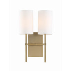 Crystorama VER-242-AG Aged Brass Veronica 2 Light Aged Brass Wall Mount Image 1