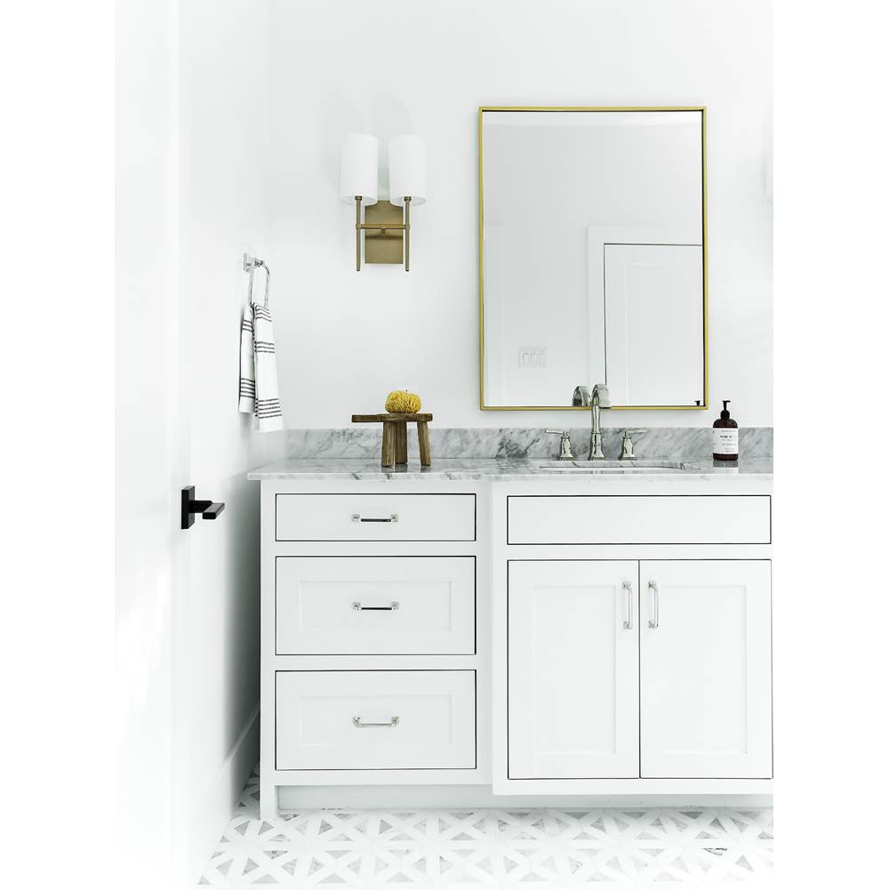 Crystorama Veronica 2 Light Aged Brass Wall Mount