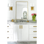 Crystorama VER-242-AG Aged Brass Veronica 2 Light Aged Brass Wall Mount Image 3