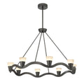 Crystorama VNC-6508-NB Bronze Noir Vance 39'' Integrated Led Bronze Noir Chandelier Image 1