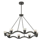 Crystorama Vance 39'' Integrated Led Bronze Noir Chandelier