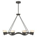 Crystorama VNC-6508-NB Bronze Noir Vance 39'' Integrated Led Bronze Noir Chandelier Image 8