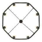 Crystorama VNC-6508-NB Bronze Noir Vance 39'' Integrated Led Bronze Noir Chandelier Image 5
