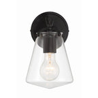 Crystorama VSS-7001-MK Matte Black Voss 1 Light Matte Black Sconce Image 3