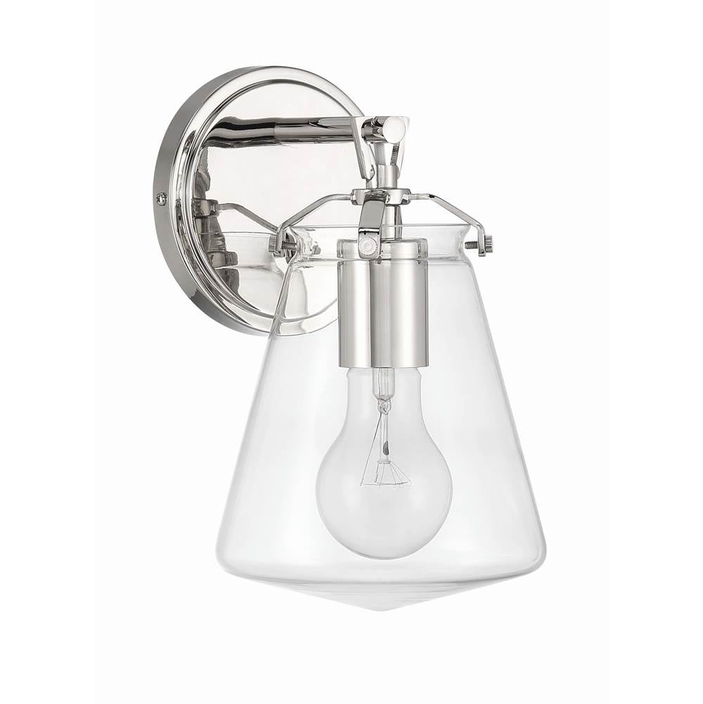 Crystorama Voss 1 Light Luxe Gold Sconce