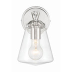 Crystorama VSS-7001-PN Polished Nickel Voss 1 Light Polished Nickel Sconce Image 3