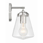 Crystorama VSS-7001-PN Polished Nickel Voss 1 Light Polished Nickel Sconce Image 2