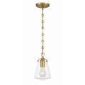 Crystorama VSS-7002-LG Luxe Gold Voss 1 Light Luxe Gold Mini Pendant Image 1