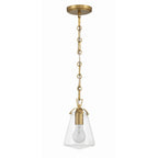 Crystorama Voss 1 Light Luxe Gold Mini Pendant