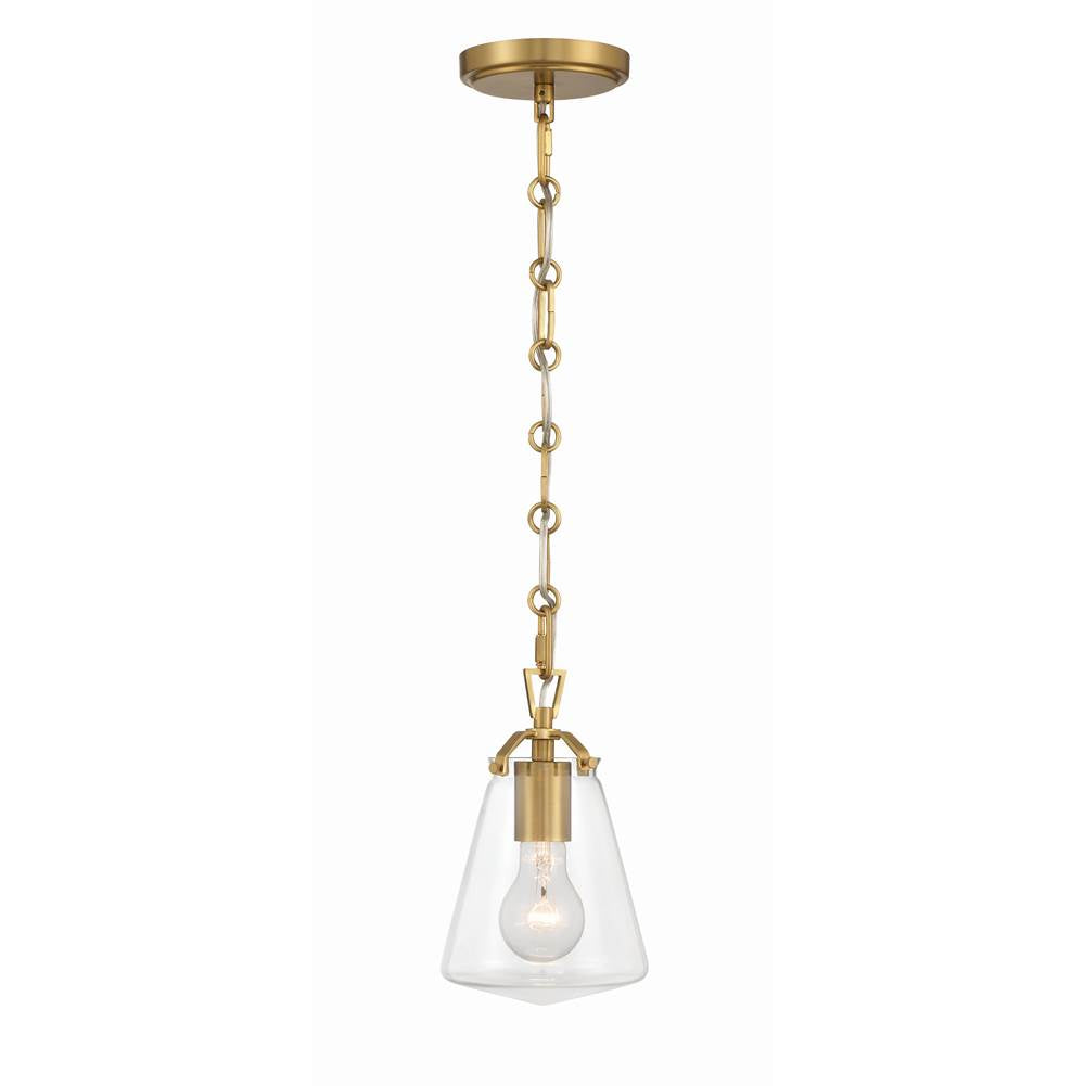Crystorama VSS-7002-LG Luxe Gold Voss 1 Light Luxe Gold Mini Pendant Image 4