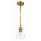 Crystorama VSS-7002-LG Luxe Gold Voss 1 Light Luxe Gold Mini Pendant Image 3