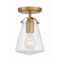 Crystorama VSS-7002-LG_CEILING Luxe Gold Voss 1 Light Luxe Gold Semi Flush Mount Image 1
