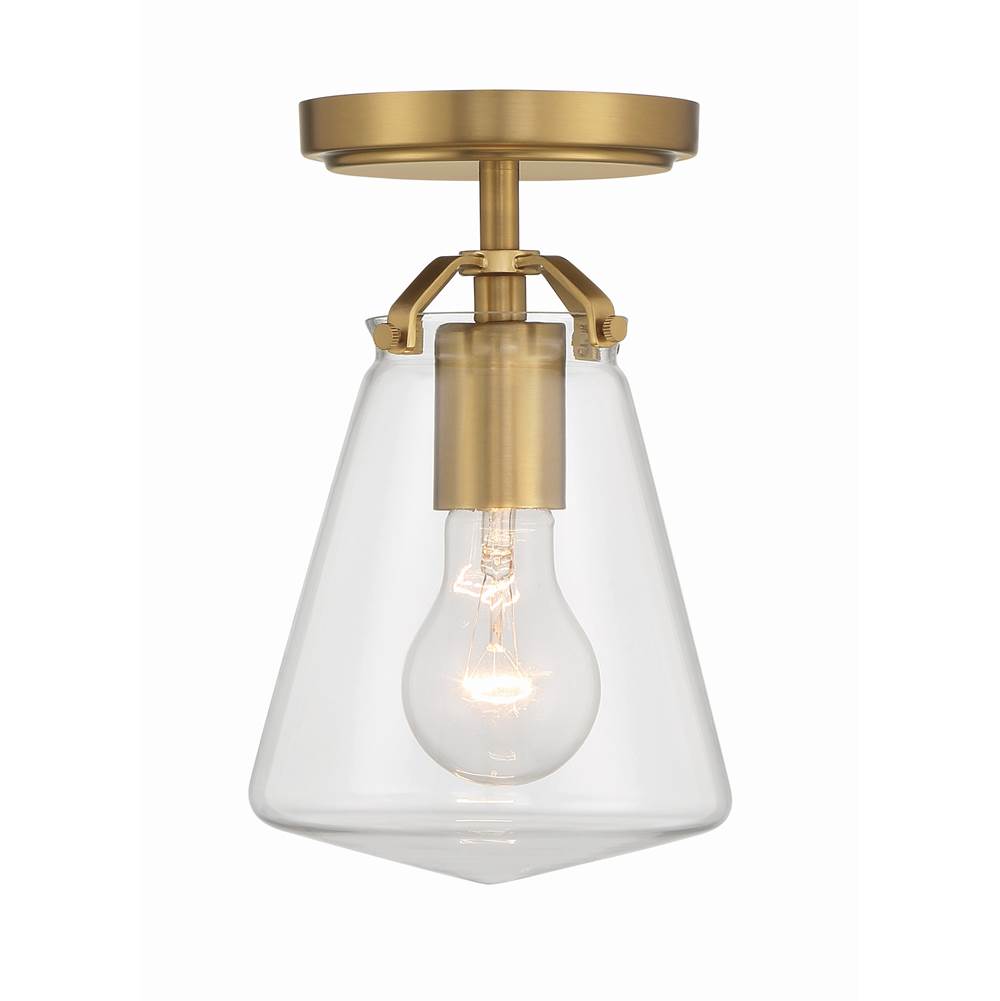 Crystorama VSS-7002-LG_CEILING Luxe Gold Voss 1 Light Luxe Gold Semi Flush Mount Image 4