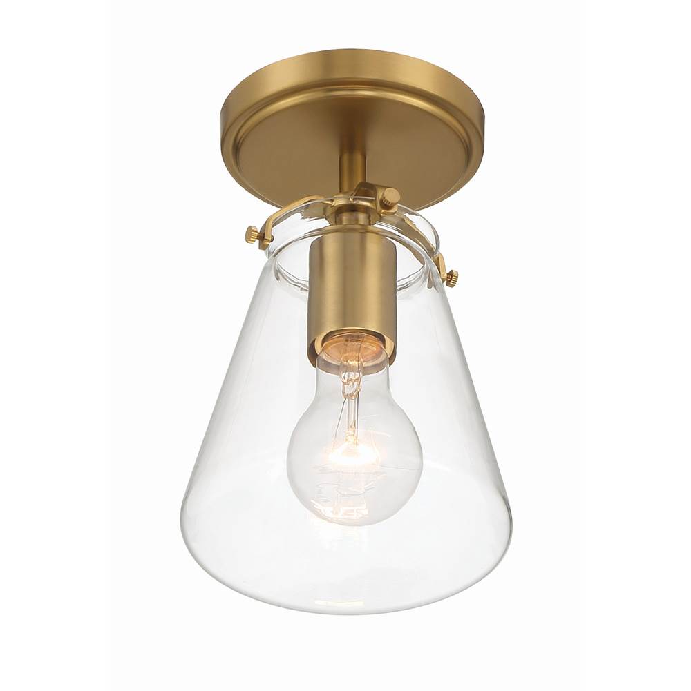 Crystorama VSS-7002-LG_CEILING Luxe Gold Voss 1 Light Luxe Gold Semi Flush Mount Image 3