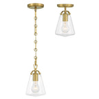 Crystorama VSS-7002-LG_CEILING Luxe Gold Voss 1 Light Luxe Gold Semi Flush Mount Image 2