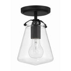 Crystorama Voss 1 Light Luxe Gold Semi Flush Mount
