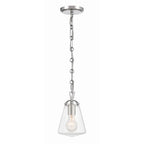 Crystorama VSS-7002-PN Polished Nickel Voss 1 Light Polished Nickel Mini Pendant Image 4