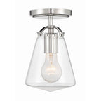 Crystorama VSS-7002-PN_CEILING Polished Nickel Voss 1 Light Polished Nickel Semi Flush Mount Image 4