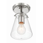 Crystorama VSS-7002-PN_CEILING Polished Nickel Voss 1 Light Polished Nickel Semi Flush Mount Image 3