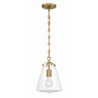 Crystorama VSS-7003-LG Luxe Gold Voss 1 Light Luxe Gold Mini Pendant Image 1