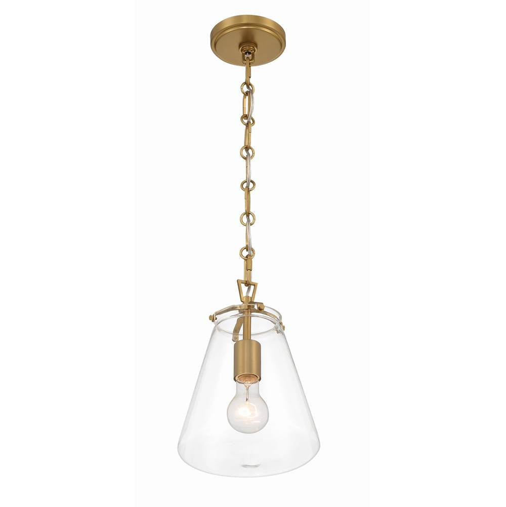 Crystorama VSS-7003-LG Luxe Gold Voss 1 Light Luxe Gold Mini Pendant Image 2