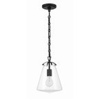 Crystorama Voss 1 Light Luxe Gold Mini Pendant