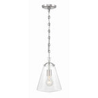 Crystorama VSS-7003-PN Polished Nickel Voss 1 Light Polished Nickel Mini Pendant Image 3