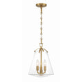 Crystorama VSS-7004-LG Luxe Gold Voss 3 Light Luxe Gold Mini Chandelier Image 1